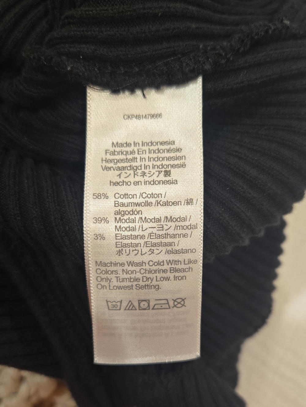 Madewell Black Side-Slit Mockneck Tank | Size M - Picture 7 of 7